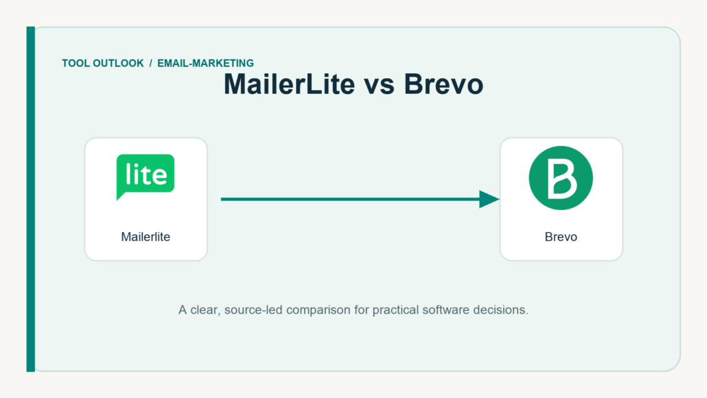 MailerLite vs Brevo comparison illustration