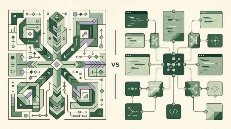 Editorial illustration for Make vs n8n: Pricing, Flexibility, and Hosting Choices