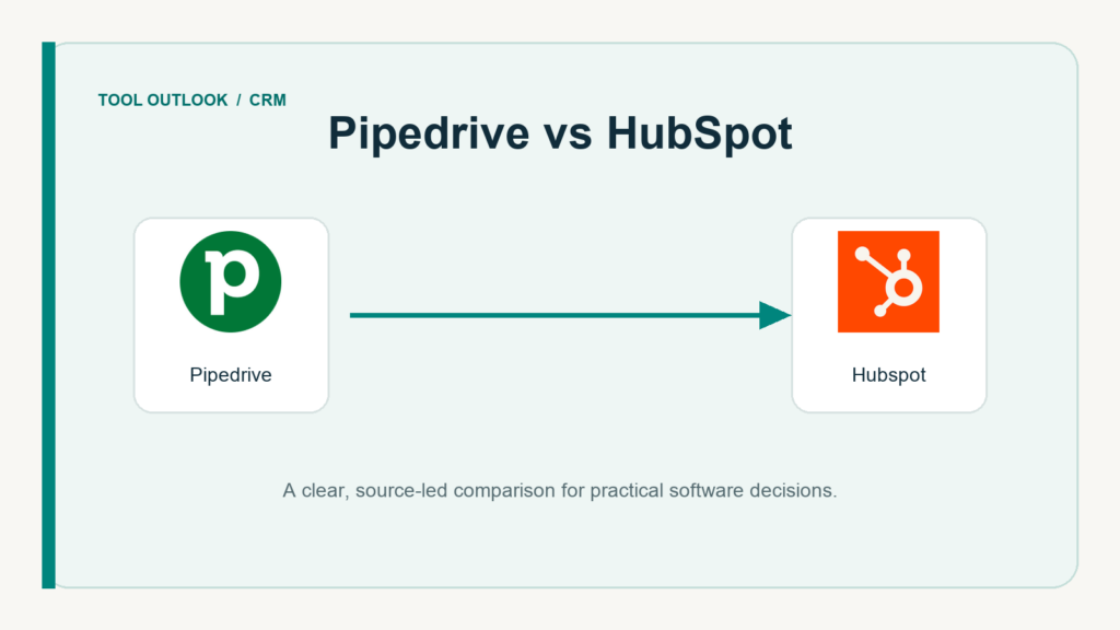 Pipedrive vs HubSpot: Sales CRM Guide for Small Teams 1 Pipedrive vs HubSpot comparison illustration