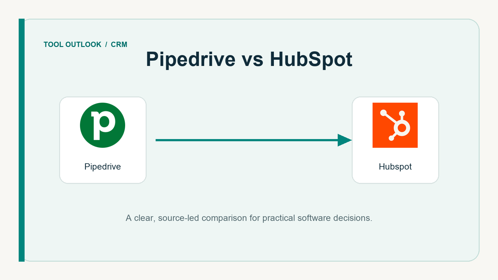 Pipedrive vs HubSpot editorial illustration
